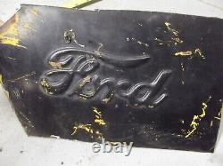 VINTAGE WWII JEEP GPW FORD SCRIPT PATCH PANEL SECTION early military