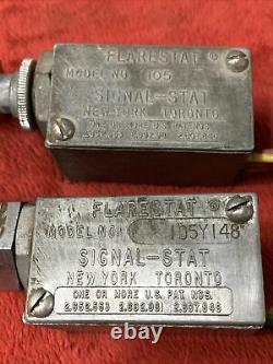 VTG 1950s 1960s FLARESTAT 12v Hazard 4 Way Flasher Emergency Switch Signal-Stat