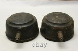 Vintage 1920's E & J Edmund & Jones Electric Headlight Buckets Model T Era Ford