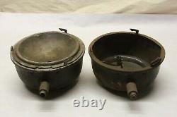 Vintage 1920's E & J Edmund & Jones Electric Headlight Buckets Model T Era Ford