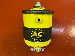 Vintage Ac S-6 Oil Filter Hot Rat Rod Yellow & Black Chevy Ford