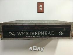 Vintage Antique Weatherhead Automobile Hose Fittings Original Metal Box 1933