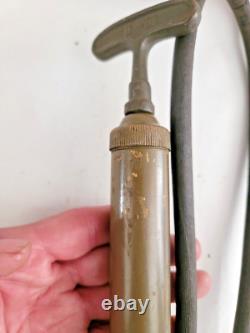 Vintage Brass Air Tire Pump WWII US Army Ford GPA GPW Willys MB Jeep G503 G504