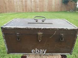 Vintage Gm Fisher Body Wood Carriage Box / Tool Box / Tackle Box