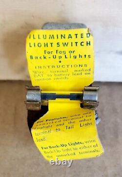 Vintage Illuminated LITE Switch Fog Light Accessory USA