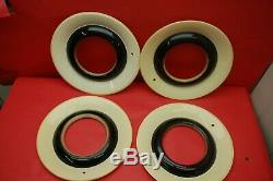 Vintage LYON Accessories white wheel set GM# 986003 Chevy Chevrolet NOS 1946