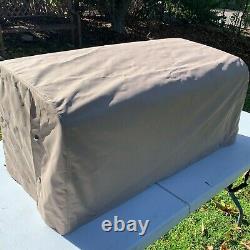 Vintage Original 1925 1935 Accessory 36 Leather Auto Trunk with Cover