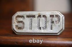 Vintage STOP LIGHT Glass Lens Ford Buick Studebaker Motorcycle Hot Rod TAILLIGHT