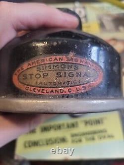 Vintage Stop Brake Light Glass Lens Motorcycle Hot Rod Rat Rod Accessory