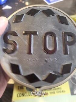 Vintage Stop Brake Light Glass Lens Motorcycle Hot Rod Rat Rod Accessory