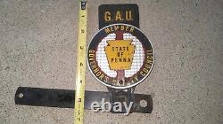 Vtg STATE of PENNA Keystone Governors Safety Council Member License Plate Topper