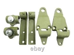 WILLYS JEEP FORD MB GPW SIDE FRONT TOP BOW PIVOT WITH PIVOT BRACKET SET Fit For
