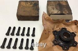 WW2 Jeep GPW Front Drive Flange Set With F Marked Bolts N. O. S