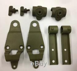 WW2 Jeep Top Bow Bracket Set F Marked G503 Fits FORD GPW Willys MB