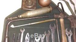 WW2 Vintage Willys MB Ford GPW JEEP JACK, BARCALO WRENCHES TOOL KIT