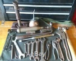 WW2 Vintage Willys MB Ford GPW JEEP JACK, BARCALO WRENCHES TOOL KIT upgrade