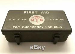 WW2 and Korean War Willys Jeep Ford MB GPW First Aid Kit With Contents NOS RARE