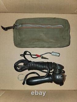 WWII Signal Corps OD Canvas Parts Bag With Zipper for Ford GPW GPA Willys MB Jeep