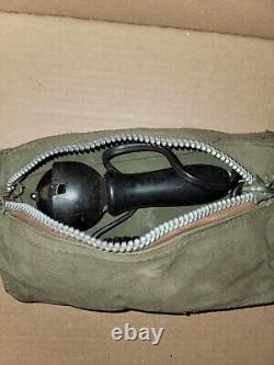 WWII Signal Corps OD Canvas Parts Bag With Zipper for Ford GPW GPA Willys MB Jeep