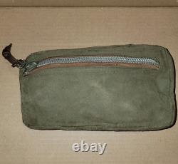 WWII Signal Corps OD Canvas Parts Bag With Zipper for Ford GPW GPA Willys MB Jeep