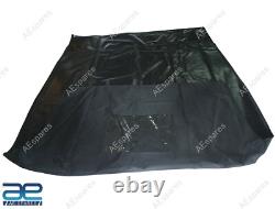 Waterproof Summer Soft Top Canvas Black For Willys Jeep MB CJ 2A 3A Ford GPW