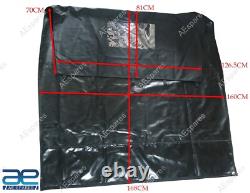 Waterproof Summer Soft Top Canvas Black For Willys Jeep MB CJ 2A 3A Ford GPW NEW