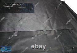 Waterproof Summer Soft Top Canvas Black For Willys Jeep MB CJ 2A 3A Ford GPW @US