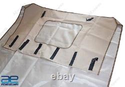 Waterproof Summer Soft Top Canvas For Willys Jeep MB CJ 2A 3A Ford GPW NEW