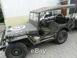 Willy's Jeep MB Jeepverdeck Ford GPW, Sommerverdeck Tropico, in khaki U. S. Canva