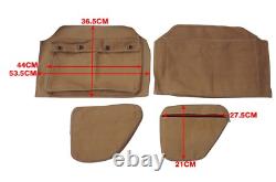 Willys Jeep Ford MB GPW Canvas Top and Cushion Set G-503+Free Back Pouch-CANVAS