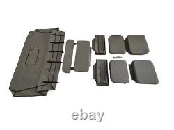 Willys Jeep MB Ford GPW Grey Canvas Top and Cushion Set G-503+ Back Pouch A3216