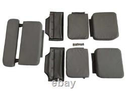 Willys Jeep MB Ford GPW Grey Canvas Top and Cushion Set G-503+ Back Pouch A3216