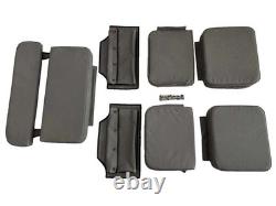 Willys Jeep MB Ford GPW Grey Canvas Top and Cushion Set G-503+ Back Pouch A3216