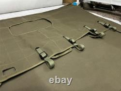 Willys Jeep MB Ford GPW Grey Canvas Top and Cushion Set G-503+ Back Pouch A3216