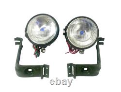 Willys Jeep MB Ford GPW Headlight Light with Bracket Pair Left & Right