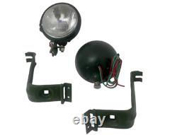 Willys Jeep MB Ford GPW Headlight Light with Bracket Pair Left & Right