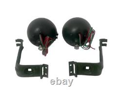 Willys Jeep MB Ford GPW Headlight Light with Bracket Pair Left & Right
