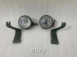 Willys Jeep MB Ford GPW Headlight Light with Bracket Pair Left & Right