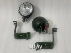 Willys Jeep MB Ford GPW Headlight Light with Bracket Pair Left & Right