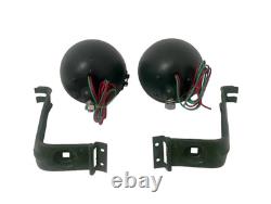 Willys Jeep MB Ford GPW Headlight Light with Bracket Pair Left & Right