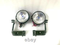 Willys Jeep MB Ford GPW Headlight Light with Bracket Pair Left & Right-Fit For