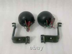 Willys Jeep MB Ford GPW Headlight Light with Bracket Pair Left & Right Fit For