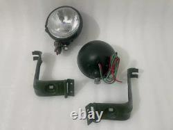 Willys Jeep MB Ford GPW Headlight Light with Bracket Pair Left & Right Fit For