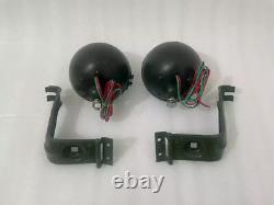 Willys Jeep MB Ford GPW Headlight Light with Bracket Pair Left & Right-Fit For