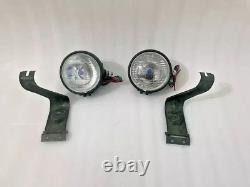 Willys Jeep MB Ford GPW Headlight Light with Bracket Pair Left & Right Fit For