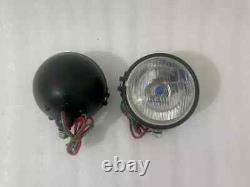 Willys Jeep MB Ford GPW Headlight Light with Bracket Pair Left & Right Fit For