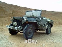 Willys Jeep MB, Ford Gpw, Side Pocket! For Driver or Passenger Side