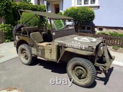 Willys Jeep MB Jeep Cover Ford GPW, Bikini Top, In Khaki, Mini Bikini Cover