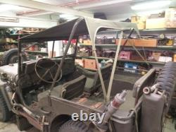 Willys Jeep MB Jeep Cover Ford GPW, Bikini Top, In Khaki, Mini Bikini Cover