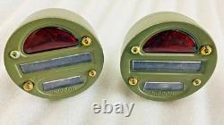 Willys MB Ford GPW Jeep Truck Military Cat Eye Rear Tail Light 4'' (Pair) Fit